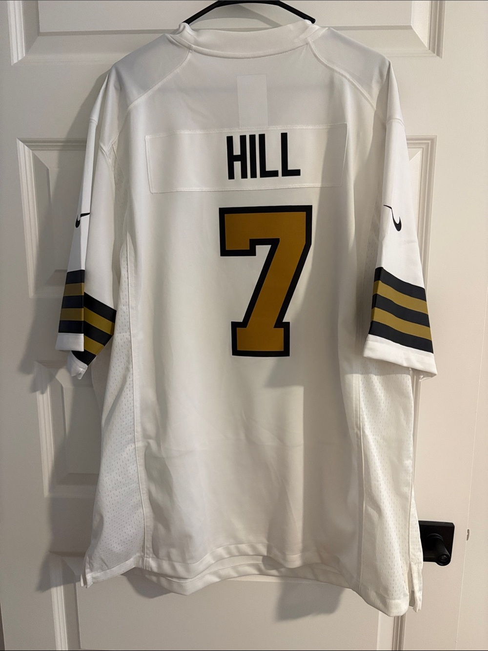 NFL White Jersey with Black Label and Gold Accent - Picture 3 of 3